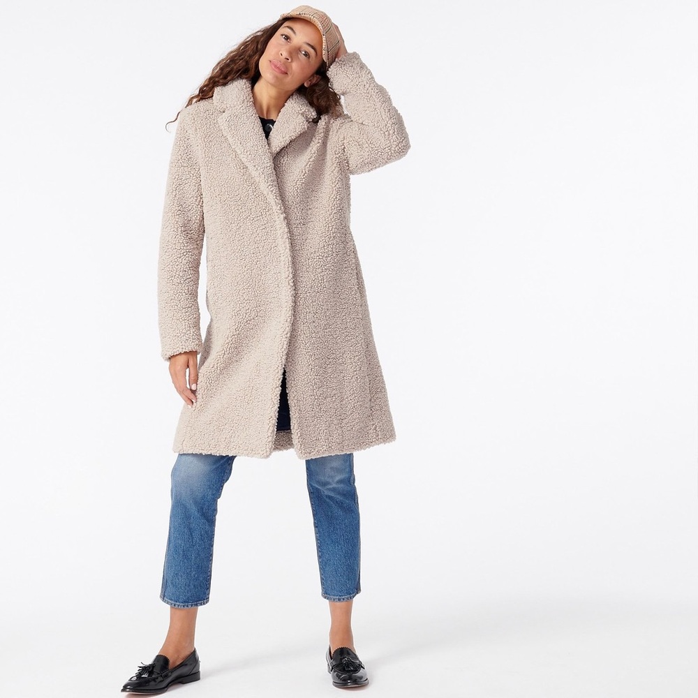 J Crew Teddy Sherpa Coat